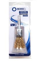 Escova De Aço Carb. Pincel Ondulada Com Haste 06721 Inebras