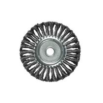 Escova de Aço Carbono Circular Torcida 100mm Furo 22 - Mtx Escova de Aço Carbono Circular Torcida 100mm Furo 22 - Mtx