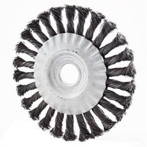 Escova de Aço Carbono Circular Trançada 4.1/2x1/2x7/8