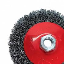 Escova de Aço Carbono Circular Trançada 4 Pol 100mm 746089 MTX