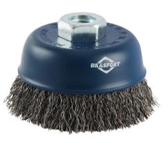 Escova De Aco Carbono Copo 65 Mm X M14 Brasfort - 7257 Escova De Aco Carbono Copo 65 Mm X M14 Brasfort - 7257