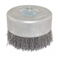 Escova de Aço Carbono tipo Copo Ondulado 4 x 1/4 Pol. Abrasfer