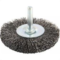 Escova De Aco Circular Brasfort Aco Carbono Com Haste - 75Mm Blister - 7249 Escova De Aco Circular Brasfort Aco Carbono Com Haste - 75Mm Blister - 7249