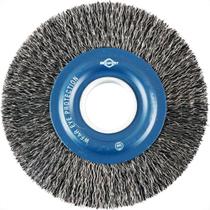 Escova De Aco Circular Brasfort Aco Latonado 6'' X 3/4'' Blister - 7247 Escova De Aco Circular Brasfort Aco Latonado 6'' X 3/4'' Blister - 7247