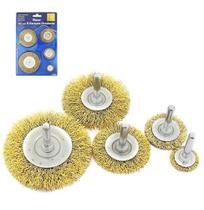 Escova de aco circular com 5 pecas 25/38/50/63/76mm na cartela - Western Escova de aco circular com 5 pecas 25/38/50/63/76mm na cartela - Western