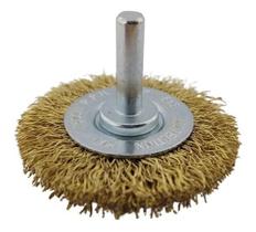 Escova de Aço Circular com Haste 63 x 10 x 06mm