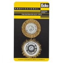 Escova De Aco Circular Eda Jogo 2 Pecas Com Haste - 7Gk