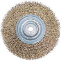 Escova De Aco Circular Mil Kits Aco Latonado 6'' X 1''X1/2'' - Cm43 Escova De Aco Circular Mil Kits Aco Latonado 6'' X 1''X1/2'' - Cm43