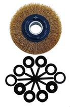 Escova De Aço Circular Ondulada 6 Pol Brasfort