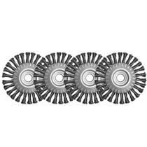 Escova de Aço Circular Trançada Circ. 6X1/2X7/8 Kit 4 Peças Jn