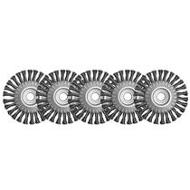 Escova de Aço Circular Trançada Circ. 6X1/2X7/8 Kit 5 Peças Jn