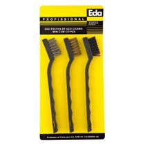 Escova De Aço Com 3 Peças Bancada - 8Ag - Imp.Eda