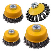 Escova De Aço Cônica Circular Trançada 64Mm, 75Mm E 100Mm Escova De Aço Cônica Circular Trançada 64Mm, 75Mm E 100Mm