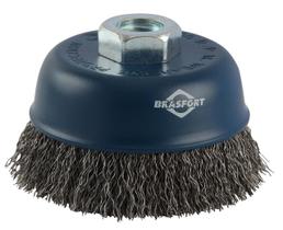 Escova de aço copo ondulada 100xM14 7259 Brasfort