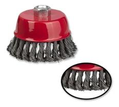 Escova De Aço Copo Para Esmerilhadeira Fio Torcido 100mm 4 Polegadas Escova De Aço Copo Para Esmerilhadeira Fio Torcido 100mm 4 Polegadas