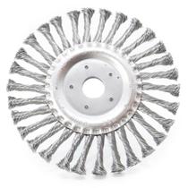 Escova De Aço Inox Circular Rotativa Torcida 7 180Mm Escova De Aço Inox Circular Rotativa Torcida 7 180Mm