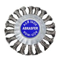Escova de Aço Inox Circular Trançada 4.1/2x1/2x7/8