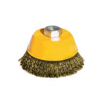 Escova de Aço Latonada Tipo Copo com Rosca 60mm M14 Graff Vantage