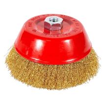 Escova De Aço Latonado Tipo Copo Com Rosca 571,0016 - Graff