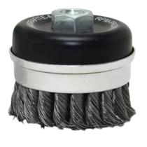 Escova De Aço Limpeza Tipo Copo Trançada Carbografite 4