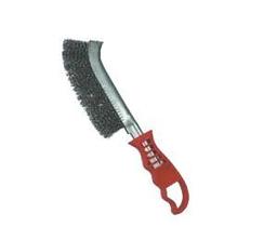 Escova de aco lotus c/cabo vermelho ondulado