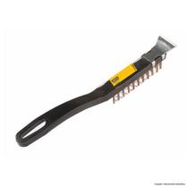 Escova de aco manual-cepa plastica 3 fileiras c/raspador-werkz Escova de aco manual-cepa plastica 3 fileiras c/raspador-werkz