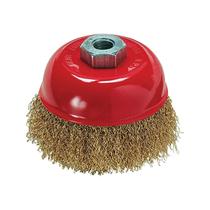 Escova de aço para esmerilhadeira lixadeira copo 100 mm M14 Escova de aço para esmerilhadeira lixadeira copo 100 mm M14