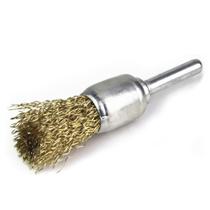 Escova De Aço Pincel Com Haste Latonada 5/8''