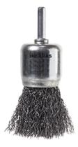 Escova De Aço Pincel Trançado 25mm P/ Furadeira C/ Haste 1/4