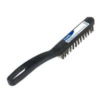 Escova de Aço Pratik 3 x 14 Fileiras com Cabo Plástico 280 X 24mm Cerdas 22mm Embalagem com 12 Unidades