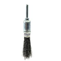 Escova de aço tipo pincel arame ondulado 1/2" com haste 1/4" 11305