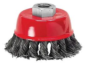 Escova De Aço Torcida Tipo Copo 100mm Esmerilhadeira M14 Mtx Escova De Aço Torcida Tipo Copo 100mm Esmerilhadeira M14 Mtx