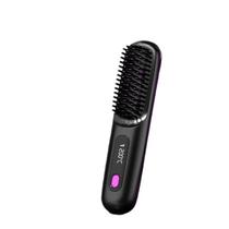 Escova de alisamento de cabelo iônica sem fio preta 500g Escova de alisamento de cabelo iônica sem fio preta 500g