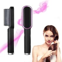 Escova de alisamento de cabelo profissional 2 em 1, penteadeira de cerâmica quente, aquecimento Rapido HAIR 2200 PRETA Escova de alisamento de cabelo profissional 2 em 1, penteadeira de cerâmica quente, aquecimento Rapido HAIR 2200 PRETA