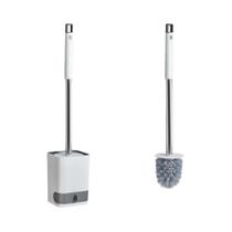 Escova De Banheiro Montada Na Parede Sem Furos, Cabo Longo, Base Drenável, Acessórios De Banheiro Em Escova De Banheiro Montada Na Parede Sem Furos, Cabo Longo, Base Drenável, Acessórios De Banheiro Em