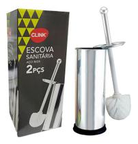 Escova De Banheiro Para Limpar Vaso Sanitário Aço Inox