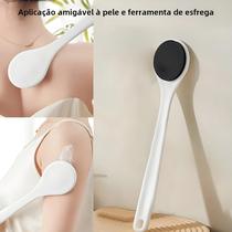 Escova De Banho Com Cabo Longo Preta Aplicador De Protetor Solar Loção Pomada Para Limpeza Corporal Escova De Banho Com Cabo Longo Preta Aplicador De Protetor Solar Loção Pomada Para Limpeza Corporal