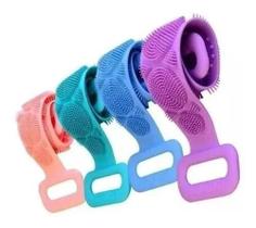 Escova de banho de silicone lava costas esfoliação - FU XING