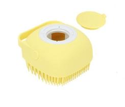Escova De Banho De Silicone Macio E Dispenser Para Sabonete