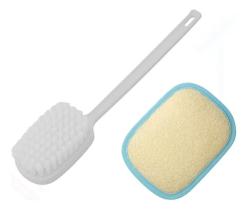 Escova De Banho Macia Cabo Longo E Bucha Vegetal Natural Escova De Banho Macia Cabo Longo E Bucha Vegetal Natural