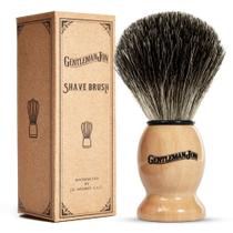 Escova de barbear Gentleman Jon 100% Black Badger Hair para homens Escova de barbear Gentleman Jon 100% Black Badger Hair para homens