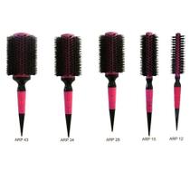 Escova de Cabelo 18K Alumínio Rosa Cerdas Mistas Cabo Pontiagudo Kit ARP