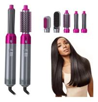 Escova De Cabelo Alisadora E Modeladora 5 Em 1 127 220v Escova De Cabelo Alisadora E Modeladora 5 Em 1 127 220v