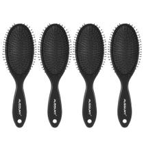 Escova de cabelo Aussumy Air Cushion Detangling, pacote com 4 unidades, preta