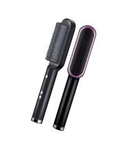 Escova De Cabelo Barba Alisadora Elétrica Pente Cerâmica Escova De Cabelo Barba Alisadora Elétrica Pente Cerâmica