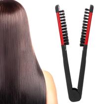 Escova de cabelo Clamp, alisador, zjchao Bristle, dupla face, vermelho Escova de cabelo Clamp, alisador, zjchao Bristle, dupla face, vermelho