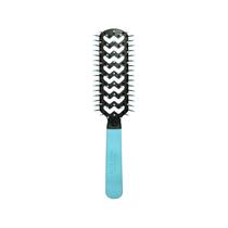 Escova de cabelo Cricket Static Free Flo Color Vent secagem rápida, desembaraça e modelagem sem frizz cerdas antiestáticas, ideais para todos os tipos de cabelo, cabelo feliz (azul claro)