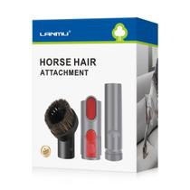 Escova de cabelo de cavalo LANMU com acessório a vácuo para Dyson V15-V6