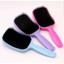 Escova de Cabelo Desembaraçadora Raquete Leve Colorida CPlas