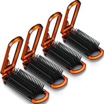 Escova de cabelo dobrável Nuenen Portable Mini com espelho x4 (Tortoiseshell) Escova de cabelo dobrável Nuenen Portable Mini com espelho x4 (Tortoiseshell)